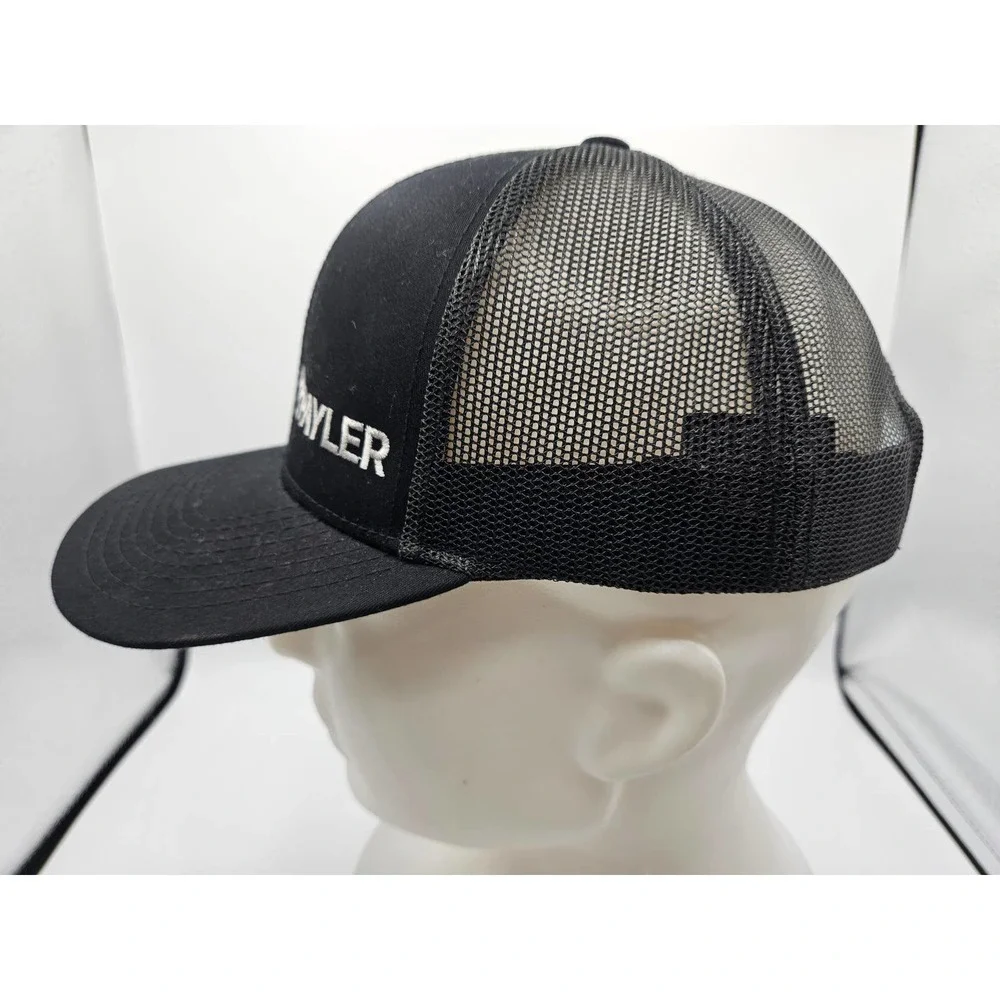 Pacific Headwear 104C Trucjer Cap Gray Black Payler Mesh Back Snap‎ Back